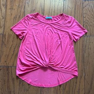 Size XS, salmon colored, unique, soft Tee